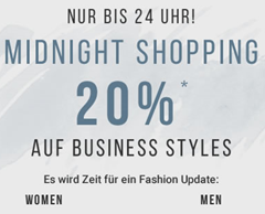 Bild zu Tom Tailor: “Midnight Shopping” mit 20% Extra-Rabatt auf Business Styles
