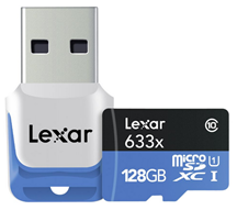 Bild zu Lexar microSDXC 128GB 3.0 Reader Flash Speicherkarte für 35€
