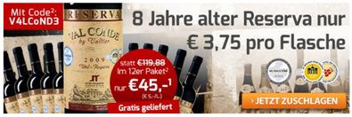Bild zu Weinvorteil: 12 Flaschen Val Conde by Valtier–Utiel für 45€