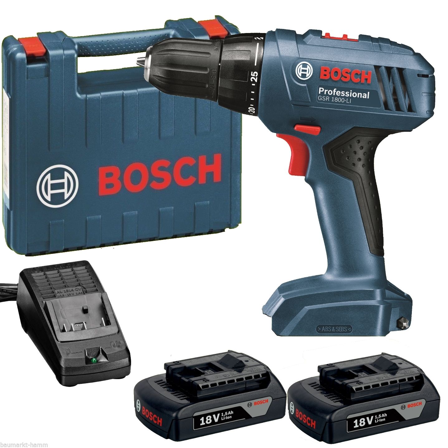 Bild zu Akkuschrauber Bosch GSR 1800 Li 18 Volt (2 x 1,5 Ah) für 99,99€