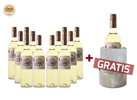 Bild zu 12er-Paket des goldprämierten Weißwein Casa del Valle – El Tidón Sauvignon Blanc + gratis Nice Ice Cooler–Flaschenkühler für 54,90€