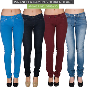 Bild zu Wrangler Damen & Herren Jeans ab 9,46€ und das inklusive Versand