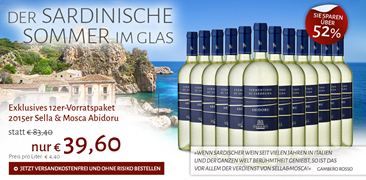 Bild zu Club of Wine: 12 Flaschen 2015er Sella & Mosca Abidoru für 39,60€