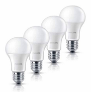 Bild zu 4er Pack Philips LED Lampe E27 (6 W) für 9,99€