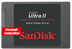 Bild zu SANDISK Ultra II 480 GB 2.5 Zoll interne SSD für 99€