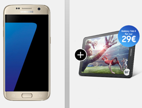 Bild zu Otelo XL im Vodafone Netz (2,5 GB Datenvolumen, Allnet-Flat, SMS-Flat) inkl. Samsung Galaxy S7 Edge (einmalig 29€) + Samsung Tab E (einmalig 29€) für 29,99€/Monat