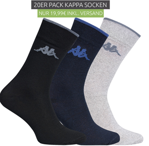 Bild zu 20er Pack Kappa Herren Socken für 9,99€ inklusive Versand