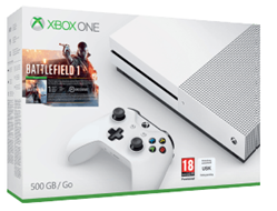 Bild zu Xbox One S 500GB Konsole inkl. Battlefield 1 + zweiten Controller für 299€