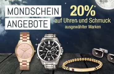 Bild zu Galeria Kaufhof Mondschein Angebote: 20% auf Uhren und Schmuck