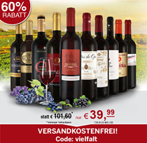 Bild zu ebrosia: Probierpaket mit 10 verschiedenen spanischen Weinen für 39,99€