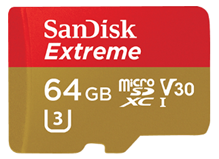 Bild zu SanDisk Extreme 64 GB microSDXC Speicherkarte für 22€