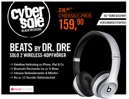 Bild zu Beats by Dr. Dre Solo2 Wireless Kopfhörer space grau für 159,90€