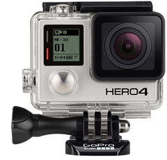 Bild zu [vorbei] GoPro HERO4 Black Adventure Actionkamera (12 Megapixel, 41,0 mm x 59,0 mm x 29,6 mm) für 260,62€