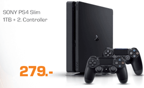 Bild zu Playstation 4 Slim 1TB inklusive 2. Controller für 279€