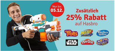Bild zu MyToys: 25% Rabatt auf Hasbro (ab 29€ MBW)