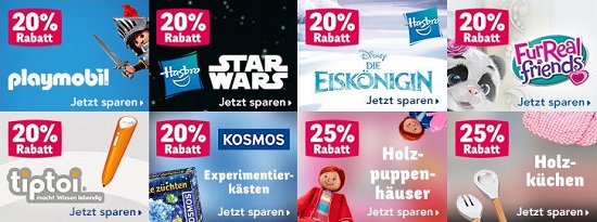 Bild zu Toys“R“Us: Verschiedene Rabatt-Aktionen, z.B. 20% Rabatt auf Playmobil (50€ MBW)