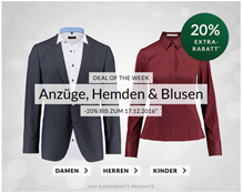 Bild zu Engelhorn: 20% Extra Rabatt auf Anzüge, Hemden & Blusen