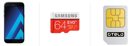 Bild zu Otelo Flat M (1GB Datenflat + Sprachflat) im Vodafonenetz inkl. Samsung A3 (2017) + 64GB Speicherkarte für 19,99€/Monat