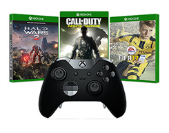 Bild zu Xbox One Elite Controller + ein Spiel (z.B. Fifa 17, Forza Horizon 3 etc.) für ~139,93€