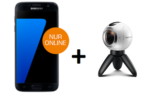 Bild zu [Super] Vodafone Netz (Allnet-Flat, 1GB Datenvolumen) + Samsung Galaxy S7 & Samsung Gear 360° Kamera (einmalig 1€) für 19,99€/Monat