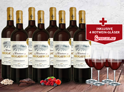 Bild zu ebrosia: 8 Flaschen des mehrfach goldprämierten Château Brugayrole + 4 Spiegelau Gläser für 39,90€