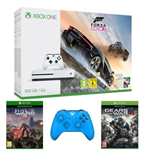 Bild zu Xbox One S 500GB inkl. Forza Horizon 3 + Halo Wars 2 + Gears of War 4 + 2. Controller für 334,28€