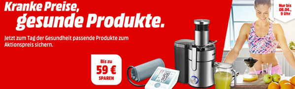 Bild zu “Kranke Preise, gesunde Produkte” bei Media Markt, so z.B. Fieberthermomter für 2€ inklusive Versand