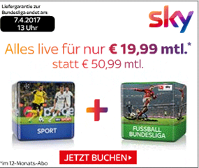 Bild zu Sky Bundesliga + Sky Sport für zusammen 19,99€ im Monat