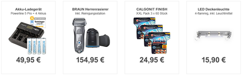 Bild zu Die Allyouneed.com Top Deals, z.B. CALGONIT Finish Powerballs 3 x 60 Stück für 24,95€