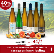 Bild zu ebrosia: Probierpaket mit 6 Flaschen Premium-Rieslingen für 44€