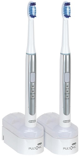 Bild zu Elektrische Zahnbürste Oral-B Pulsonic Slim im Duopack für 59,90€