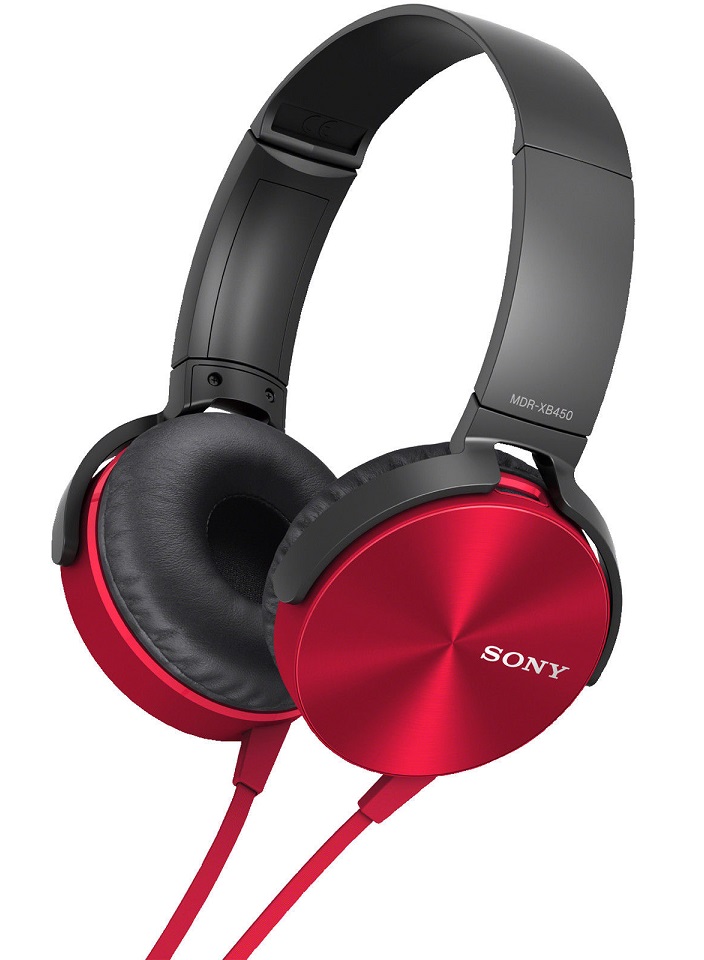 Bild zu Over-Ear Kopfhörer Sony MDR-XB450APR in der Farbe Rot für 17€