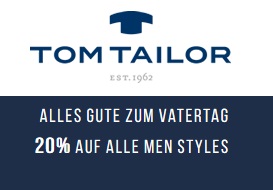 Bild zu Tom Tailor: 20% Rabatt auf alle Men Styles