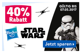 Bild zu Toys”R”Us: 40% Rabatt auf Hasbro Star Wars Artikel