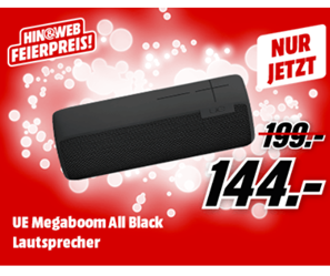 Bild zu UE MEGABOOM Laut­spre­cher (Blue­tooth, Was­ser­dicht, Schlag­fest) für 144€
