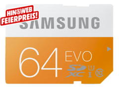 Bild zu Samsung Speicherkarte SDXC 64GB GB EVO UHS-I Grade 1 Class 10 für Foto und Video Kameras für 17€