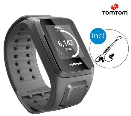 Bild zu Sportuhr TomTom Spark Cardio + Music mit Bluetooth-Kopfhörer für 105,90€
