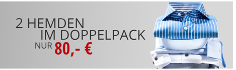 Bild zu Hirmer: Doppelpack Hemden verschiedener Marken ab 70€ zzgl. eventuell 5,95€ Versand