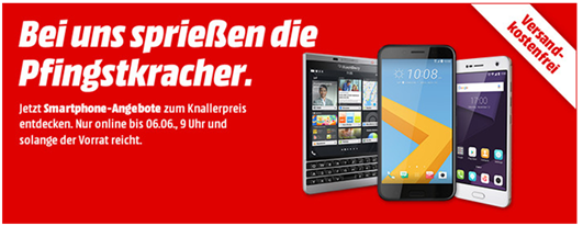 Bild zu MediaMarkt “Pfingstkracher” mit Smartphone-Angeboten