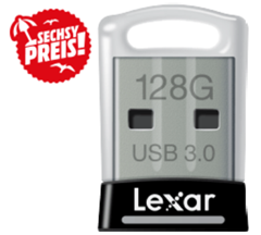 Bild zu LEXAR JumpDrive S45 USB 3.0-Stick 128 GB für 26€
