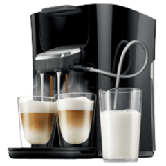 Bild zu PHILIPS SENSEO® Latte Duo HD7855/50 Padmaschine (1 Liter, Schwarz) für 119€ (Vergleich: 148,52€)