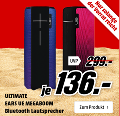 Bild zu UE MEGABOOM Laut­spre­cher (Blue­tooth, Was­ser­dicht, Schlag­fest) für 136€