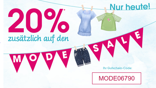 Bild zu babymarkt.de: 20% zusätzlich auf den Mode-Sale