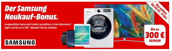 Bild zu MediaMarkt: “Samsung Neukauf-Bonus”–bis zu 300€ Rabatt auf Samsung Geräte