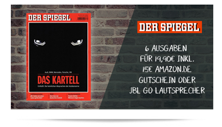 Bild zu 6 Ausgaben “Der Spiegel”  + JBL Go Lautsprecher (Vergleich: 25,89€) für 20,90€