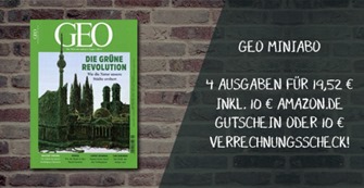 Bild zu 4 Ausgaben GEO (Miniabo) für 19,52€ + 10€ Amazon.de Gutschein oder Verrechnungsscheck