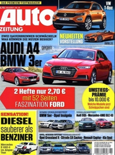 Bild zu Jahresabo (26 Ausgaben) “Auto Zeitung” für 75€ + 70€ BestChoice Gutschein als Prämie