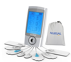 Bild zu Aufladbares Massagegerät zur Schmerzlinderung und Reha-Zwecken mit 16 Modi und 8 Impulspads von Nursal für 22,99€