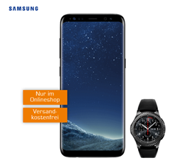 Bild zu Telekom Netz mit 2GB Datenflat + Sprachflat inkl. Samsung S8 und Smartwatch S3 Frontier (einmalig 99€) für 31,99€/Monat