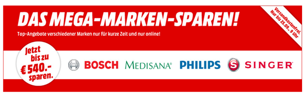 Bild zu Mega Marken Sparen bei MediaMarkt mit Angeboten von Bosch, Medisana, Philips und Singer, so z.B. PHILIPS HD9641/90 Airfryer Friteuse für 129€